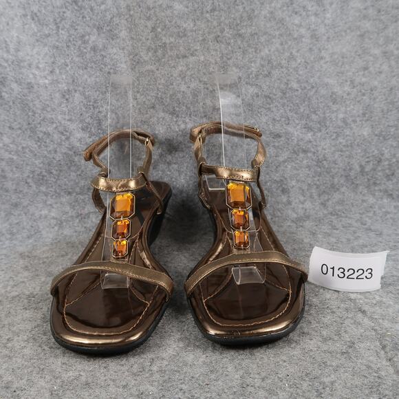 Anne Klein Shoes Womens 7.5 Dress Sandals Wedge Adjustable Strap Open Toe Maloah - Picture 2 of 14